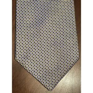 Foggia Blue Gold Hand Made 100% Silk Men’s Neck Tie Made In China